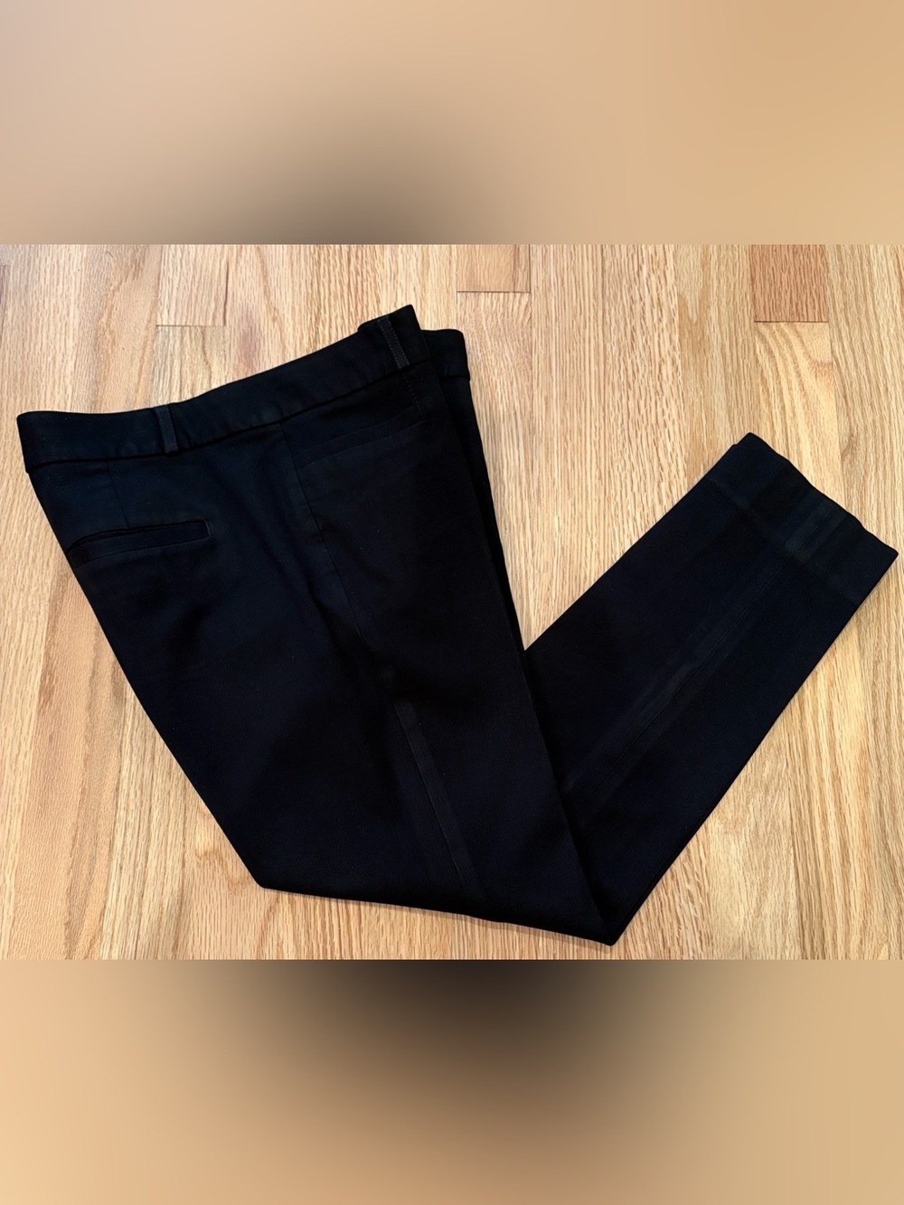Banana Republic Sloan Pants Womens 2P Petite Black Slim Ankle
